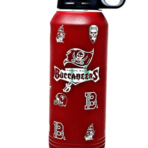 Tampa Bay Buccaneers Custom 20 Oz, 32 Oz or 40 Oz Stainless Steel ...