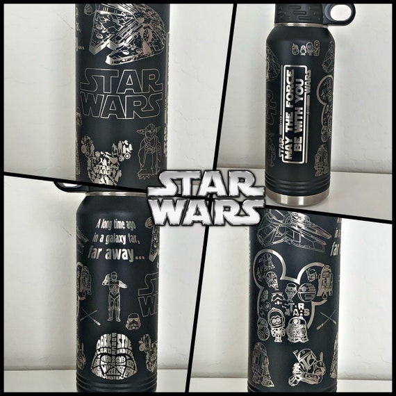 Star Wars Custom 20 Oz. 32 Oz. or 40 Oz. Water Bottle 