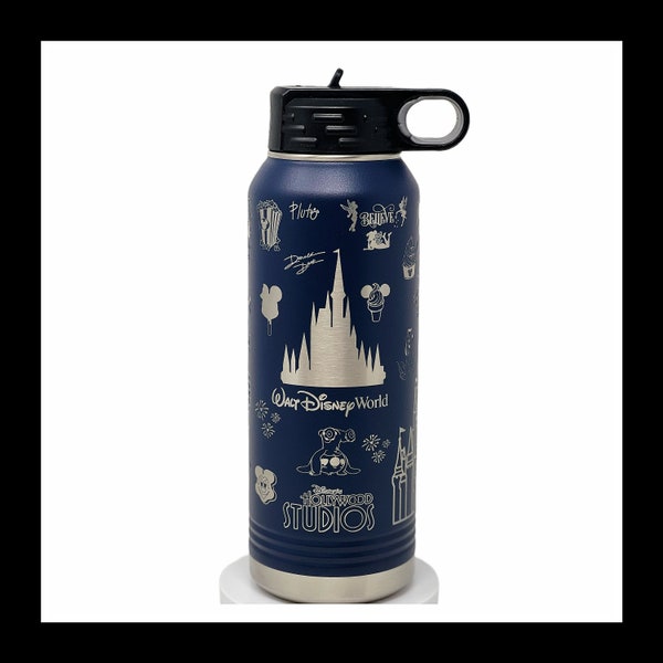 Walt Disney World Custom Option 1. 20 Oz. 32 Oz. or 40 Oz. Custom Water Bottle