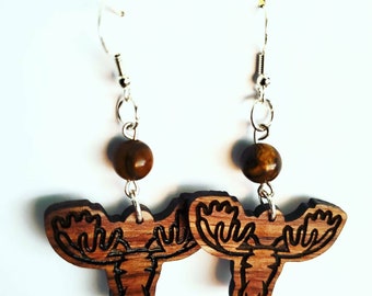 Moose Earrings SVG File Laser Cut