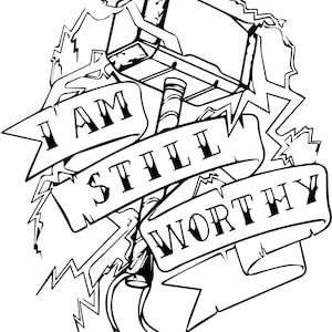 Thor Still Worthy SVG File