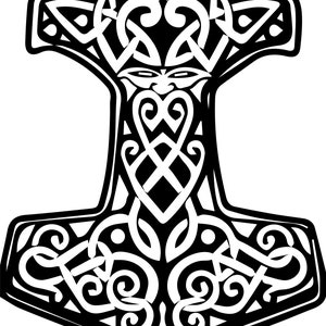 Fichier SVG Mjolnir (Marteau de Thor)