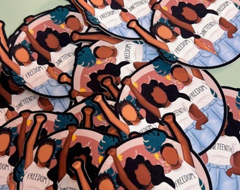 3 Woman Juneteenth/Freedom Vinyl Sticker