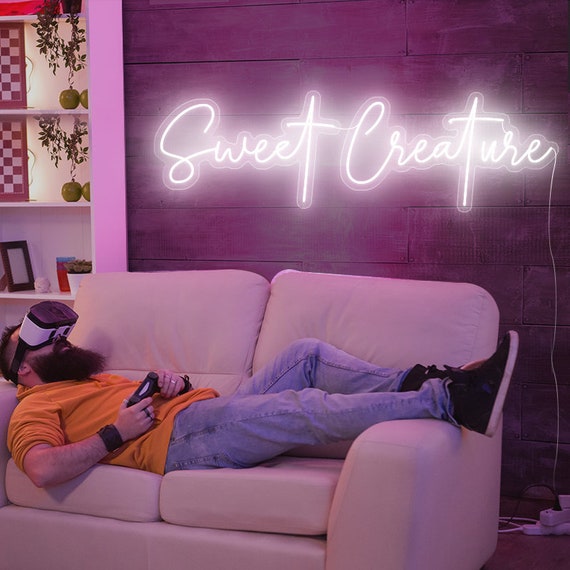 Sweet Creature Neon Sign Personalized Gift Handmade Neon Lights