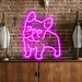 French Bulldog neon sign, Neon sign dog custom, dog neon sign gift for friends, Pet neon sign wall decoration, Puppy neon light Up Signs 