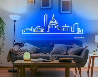 DC Skyline Neon | Custom Home & Office Decor | Custom LED Sign