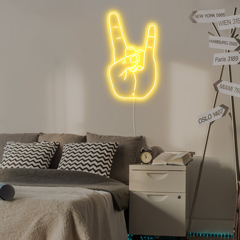 Light up peace 2024 sign for wall