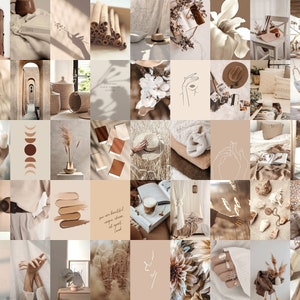 Boho Collage Kit Aesthetic Beige Cream Brown Rustic Neutral - Etsy UK