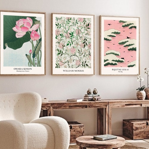 Vintage Gallery Wall Prints Art SET Landscape Home Decor Etsy
