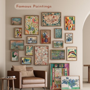 2,700 Eclectic Vintage Wall Art Prints Maximalist Gallery Wall Prints Set Colorful Printable Wall Art MEGA BUNDLE Famous Trendy Now Prints