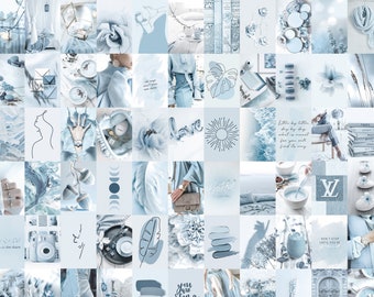 Blue Collage Kit Etsy Blue Collage Kit Etsy