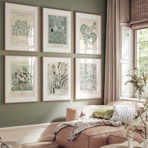 Sage Green Gallery Wall Art Set: Vintage Paris Prints (Digital Download)