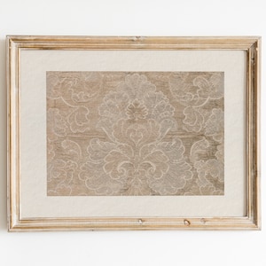 Vintage Beige Tapestry Art Print: Rustic Botanical Wall Decor (Digital Download)