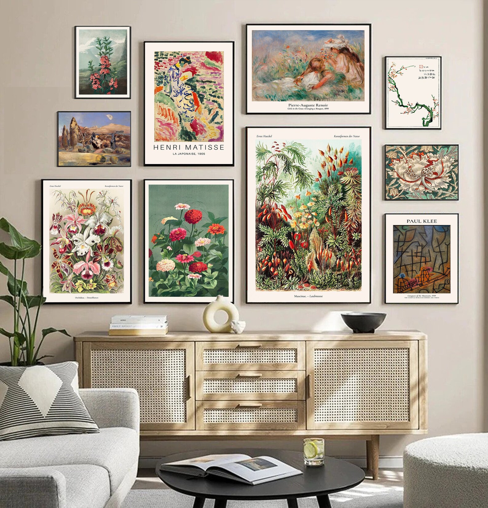 Eclectic Wall Art Prints Set Vintage Floral Gallery Wall Art Etsy