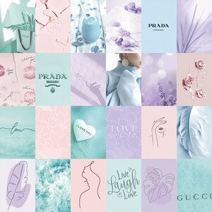 Pastel Photo Collage Kit Aesthetic Colorful Picture Wall - Etsy