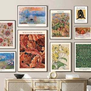 Eclectic Gallery Wall Art Prints: Botanical Maximalist Decor (Digital Download)