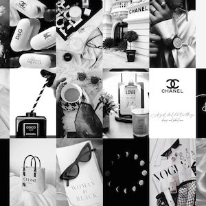 100pcs Boujee Black and White Photo Collage Kit Aesthetic - Etsy