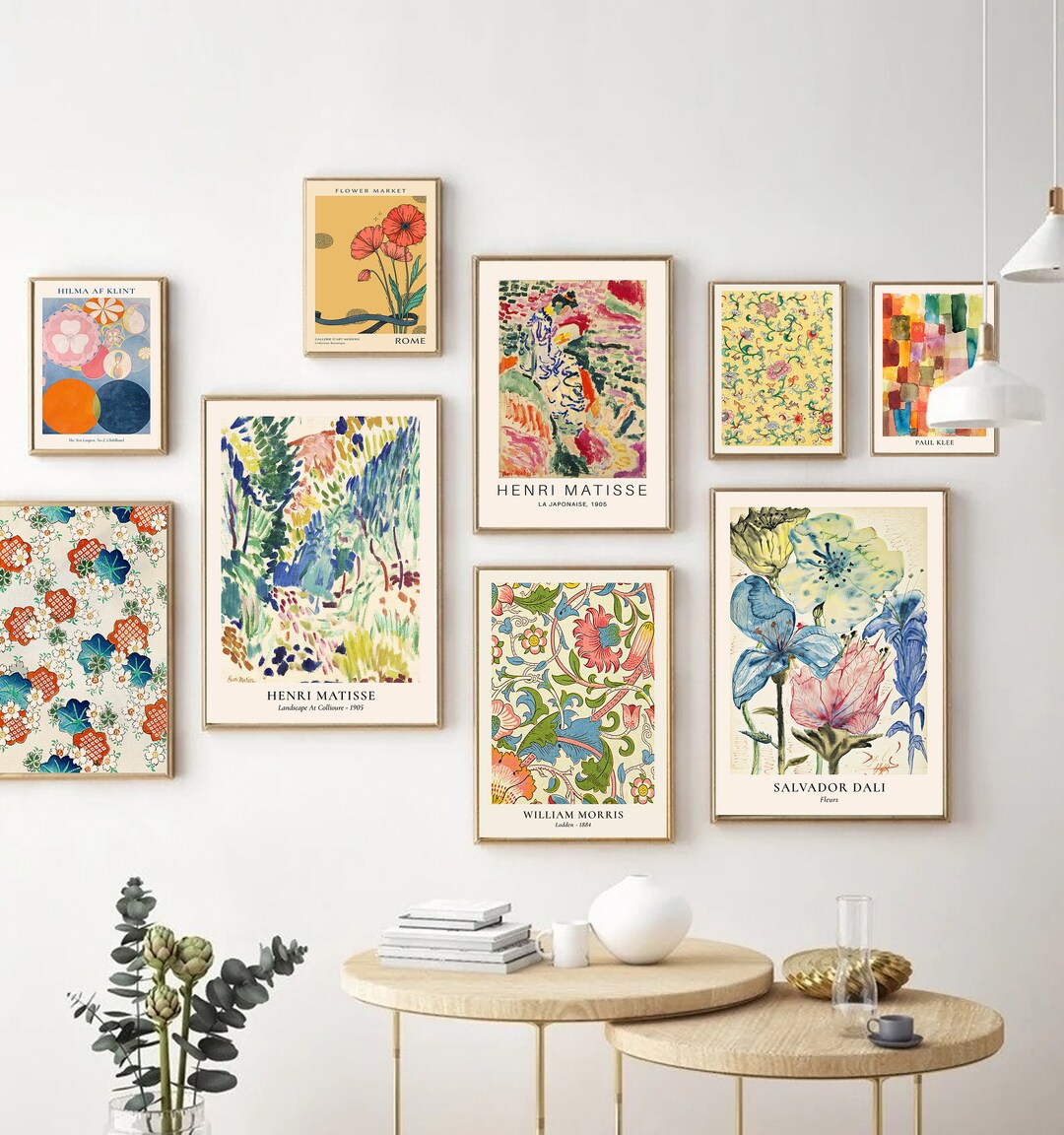 Vintage Eclectic Gallery Wall Set Eclectic Home Decor Modern - Etsy