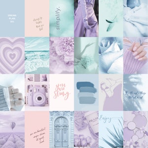 Pastel Photo Collage Kit Aesthetic Colorful Picture Wall - Etsy