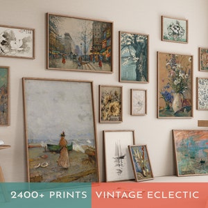 2400+ Prints Eclectic Vintage Art: Maximalist Gallery Printable Wall Art Set MEGA BUNDLE Eclectic Wall Decor Downloadable Trendy Now Prints