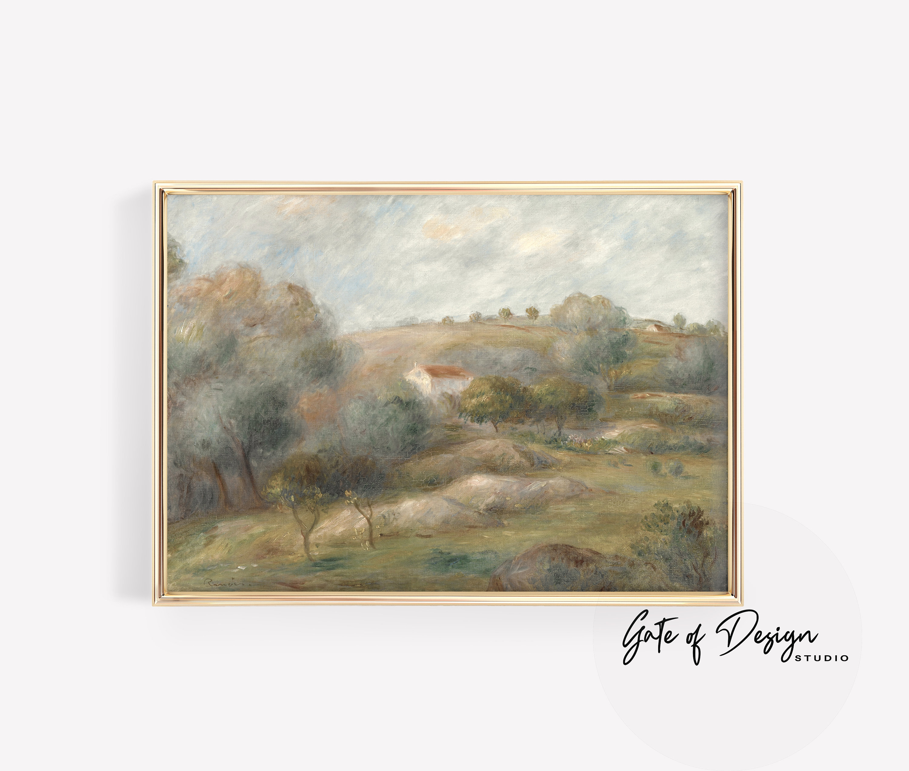 French Country Landscape Art Prints Set: Vintage Gallery Wall Decor ...