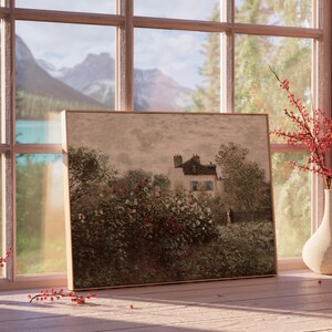 Monet Garden Landscape Print: French Cottage Impressionist Wall Art (PRINTED & FRAMED) Bild 2
