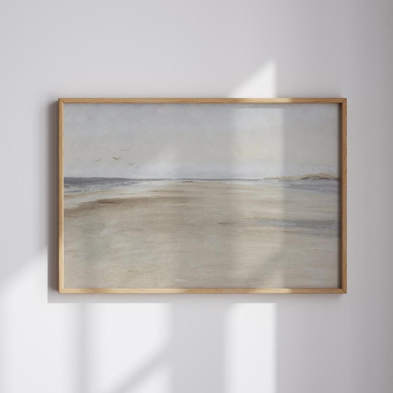 140 Coastal Gallery muurkunstset: vintage zeegezichtafdrukken neutrale muurafdrukken bundel afdrukbare muurkunst zachte kinderkamerinrichting (digitale prints) afbeelding 16