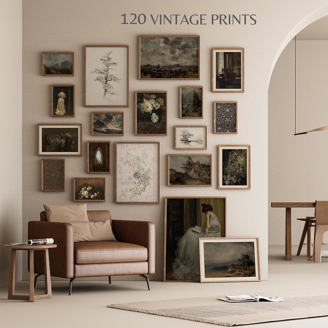 120 Moody Printable Wall Art Set Dark Academia Prints French Country ...