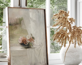 Lámina vintage de naturaleza muerta floral: Arte botánico del siglo XIX (Descarga digital)