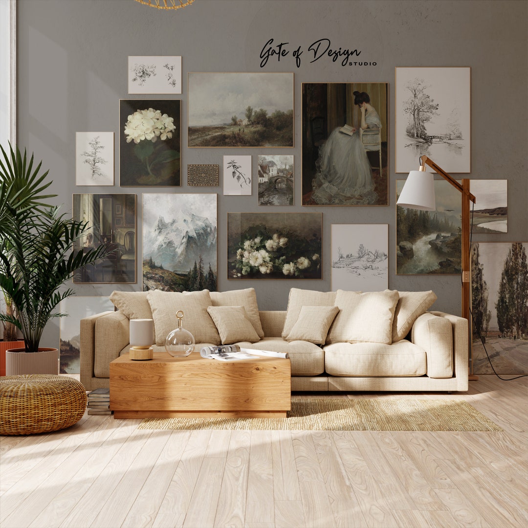 Dark Moody Art MEGA BUNDLE Vintage Prints Atmospheric Home Decor ...