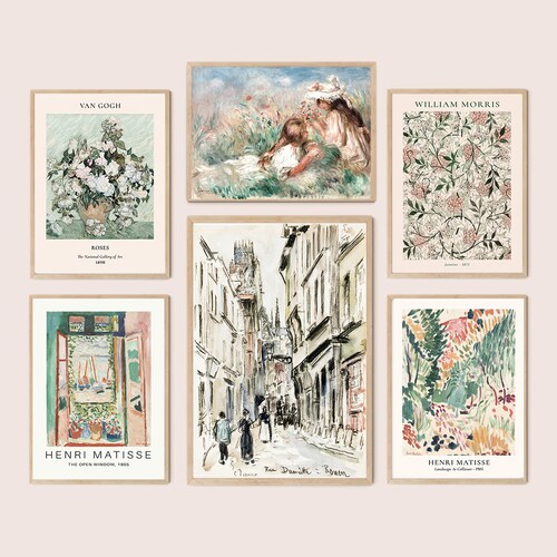 Green Gallery Wall Set Vintage Printable Art Wall Boho Art Etsy Australia