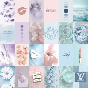 Pastel Photo Collage Kit Aesthetic Colorful Picture Wall - Etsy