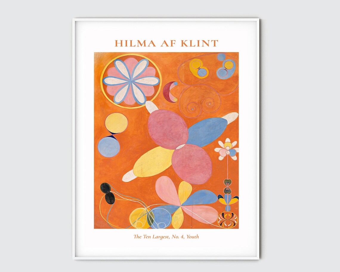 Hilma Af Klint Print Abstract Printable Wall Art Eclectic Etsy UK