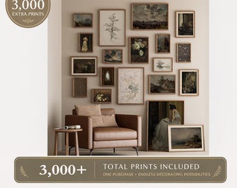 150 Moody Printable Wall Art Set Dark Academia Prints French Country Art Rustic Vintage Prints Cozy Classic Oil Paintings Popular Wall Decor