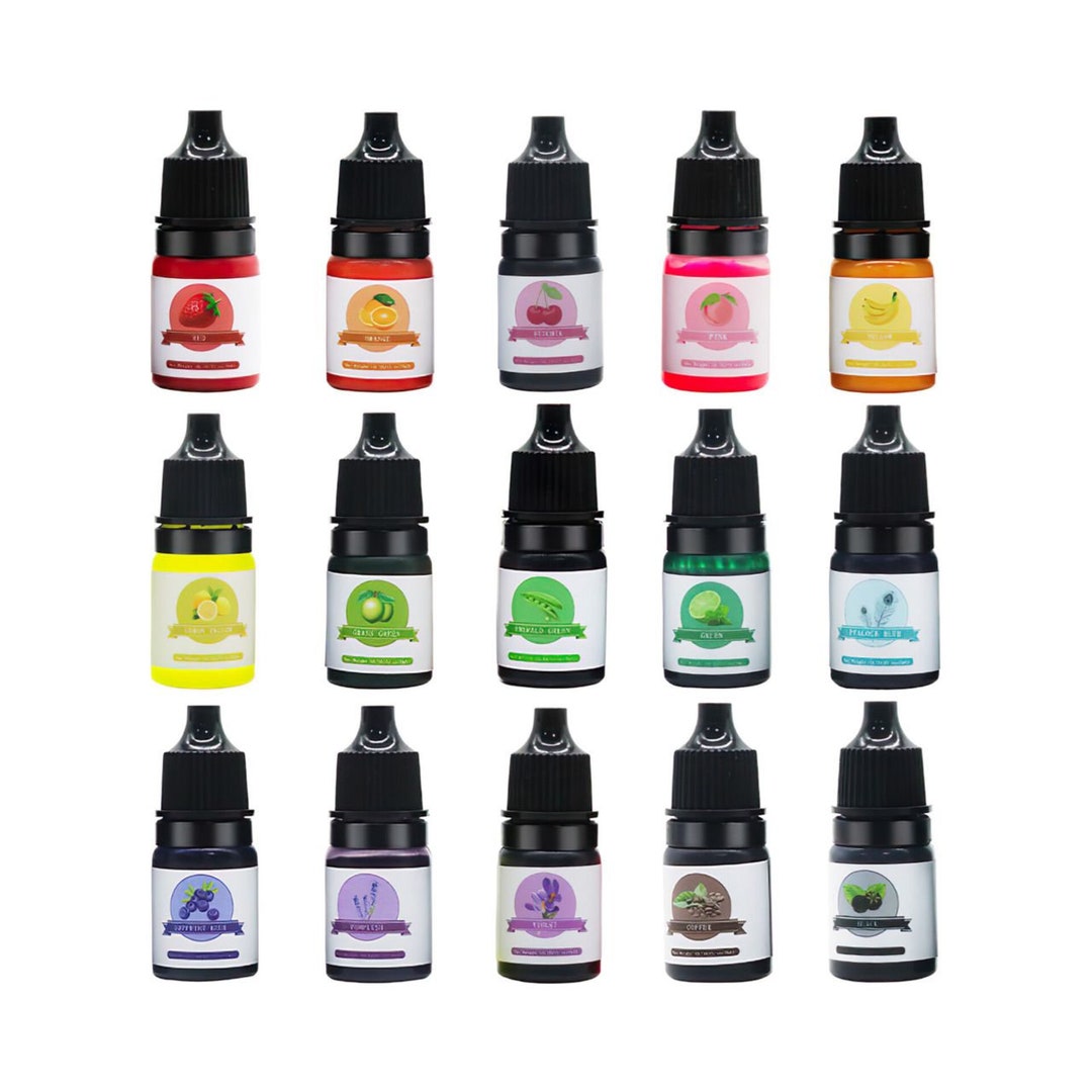 15 Colors in 5 Ml Pigment/dye for Epoxy Resin Liquid Etsy