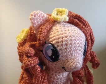 My Little Pony Pear Butter | The Highest Quality Hand Made Crochet Stuffed Animal and Amigurumi Doll gifts for Kids and Pony Fans!