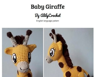 ベビーキリンの編みぐるみ編みパターン (PDF) | 100% オリジナル、AlilyCrochet による最高品質の手作り編みパターン