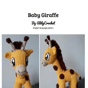 Baby Giraffe Amigurumi Crochet Pattern (PDF)  | 100% Original, The Highest Quality Hand Made Crochet Pattern by AlilyCrochet