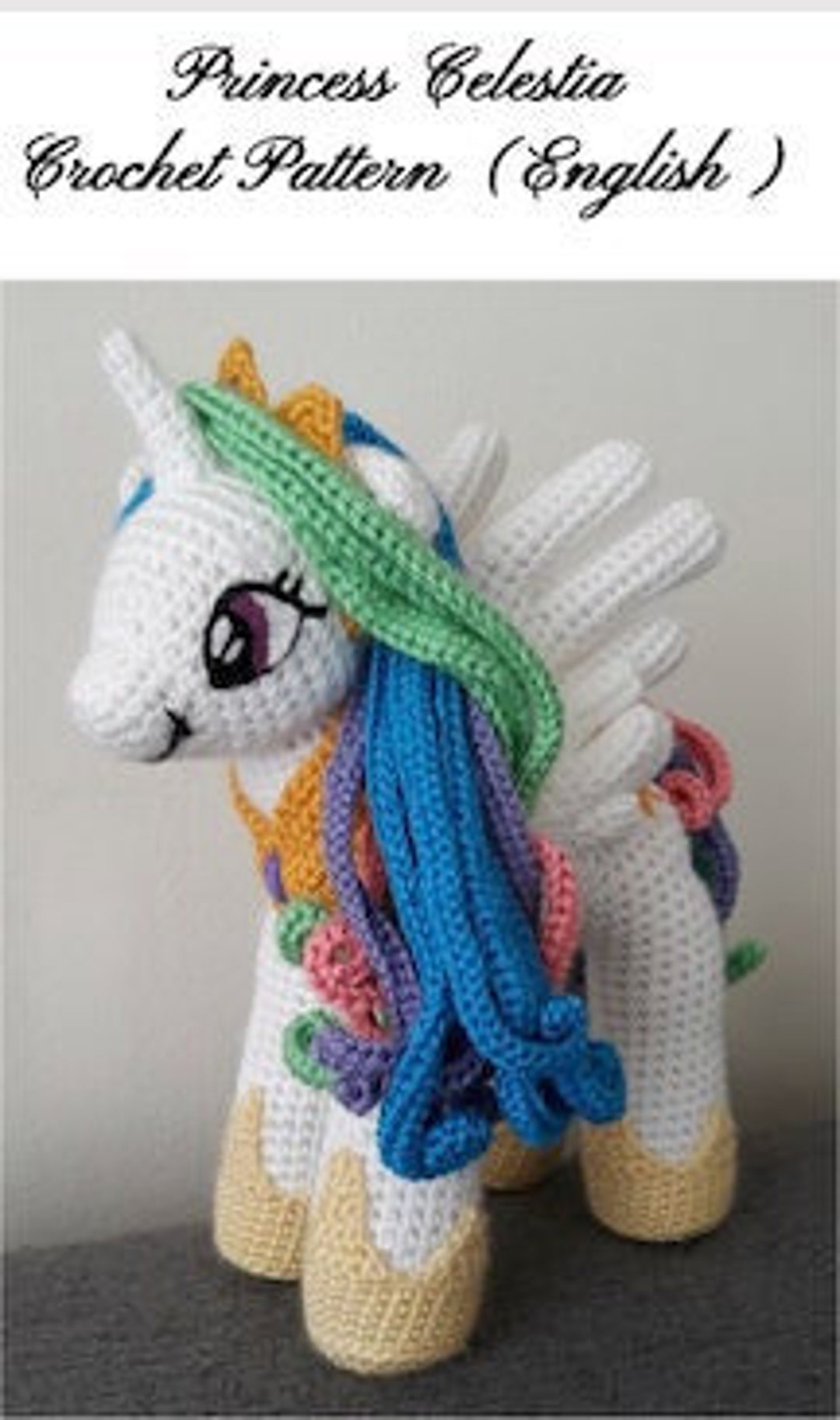 Crochet Pattern Orejas Unicornio Crochet Amigurumi Unicornio P001 - Main Image