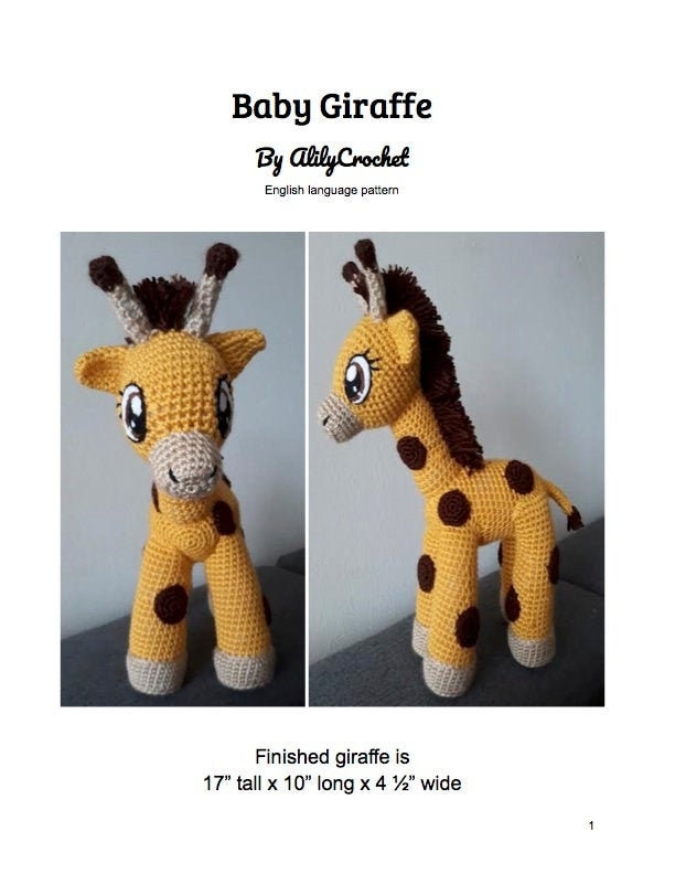 Baby giraffe online amigurumi