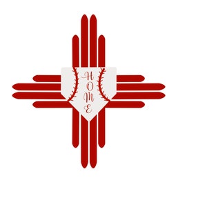 New Mexico Baseball Home Plate Zia