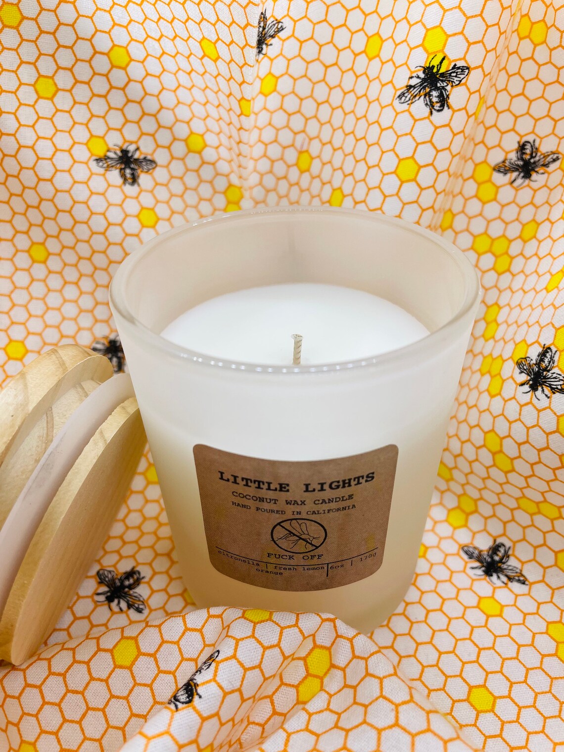 Candle Citronella Candle Citrus Candle Odor Eliminator Etsy