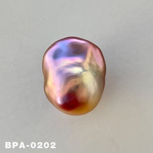Purple & Gold Rainbow Fireball Pearl Flame ball Natural Metallic Baroque Pearl High Luster Freshwater Pearl for Your Creative Jewelry Design