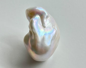 Extra große Größe Weiße Regenbogen Feuerball Perle Flameball Natürliche Barock Perle Hochglanz Süßwasser Perle für Ihr Kreatives Schmuck Design