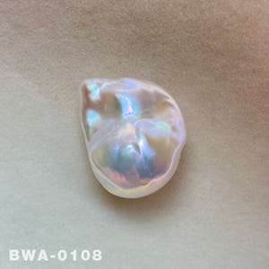 23mm Large Size White Rainbow Fireball Pearl Flameball Natural Baroque Pearl High Luster Freshwater Pearl for Your Creative Jewelry Design