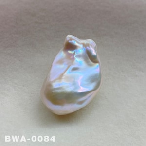 27.2mm Large Size White Rainbow Fireball Pearl Flameball Natural Baroque Pearl High Luster Freshwater Pearl for Your Creative Jewelry Design