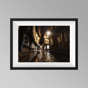The Shambles, UK - Yorkshire Landscape Photography, Architecture Print, Historic Roman Street Wall Art