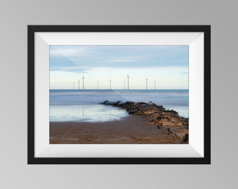 Teesside Wind Farm, Redcar - Yorkshire Landscape Photography, Fine Art, Seascape Wall Art