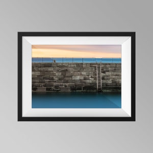 The Wall and Ladder at Whitby, UK - Yorkshire Landscape Photography, Fine Art, Wall Art