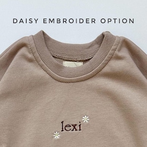 Sweatshirt Jogger Set, Personalized Crewneck Sweater Jogger, Customized set, Gender Neutral Sweater, Baby Gift, Set Baby and Toddler image 5